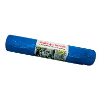 Мешки для мусора 200 л, с завязками, синие, в рулоне 5 шт., ПВД, 45 мкм, 1100х850 мм, Концепция Быта Vitalux, 604934 в Борисоглебске