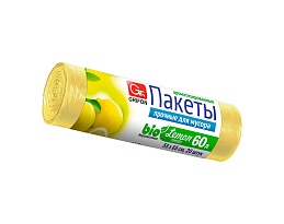 Мешки для мусора 60 л, ароматизированные, Лимон, желтые, в рулоне 20 шт., ПНД, 9 мкм, 650х550 мм, GRIFON Aroma, 101-023 Li в Борисоглебске