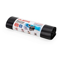 Мешки для мусора 120 л, черные, в рулоне 10 шт., ПНД, 14 мкм, 1100х700 мм, LAIMA, 601385 в Борисоглебске