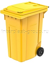 Мусорный контейнер 360 л желтый 360 желтый в Борисоглебске