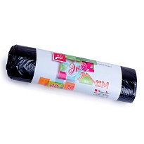 Мешки для мусора 60 л, черные, в рулоне 20 шт., ПНД, 7 мкм, 700х600 мм, Концепция Быта ЭкоДом, 601349 в Борисоглебске