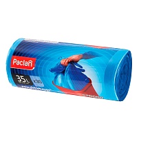 Мешки для мусора 35 л, с ушками, синие, в рулоне 30 шт., ПНД, 10,5 мкм, 640х500 мм, PACLAN Multitop, 600819 в Борисоглебске